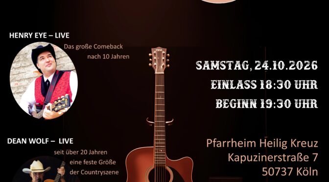 Country- und Westernabend am 24.10.2026